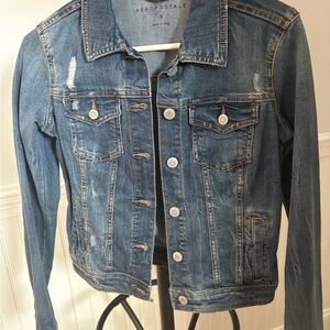 Aeropostale Women's Blue Denim Jacket